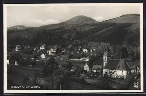 AK Jonsdorf, Ortsansicht mit Lausche