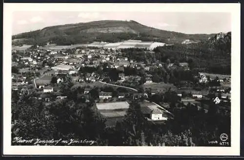 AK Kurort Jonsdorf, Blick vom Buchberg auf Jonsdorf