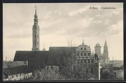 AK Zittau, Blick auf die Klosterkirche