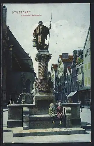 AK Stuttgart, Am Nachtwächterbrunnen
