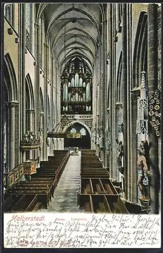 AK Halberstadt, Dom, Innenansicht