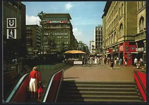 AK Essen, Am Handelshof mit Blick in die Kettwiger Strasse