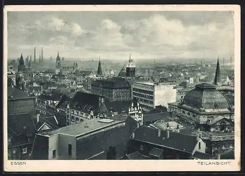 AK Essen / Ruhr, Teilansicht aus der Vogelschau