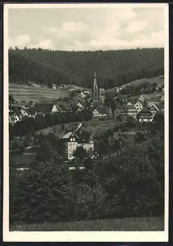 AK Baiersbronn im Schwarzwald, Bahnhof-Hotel