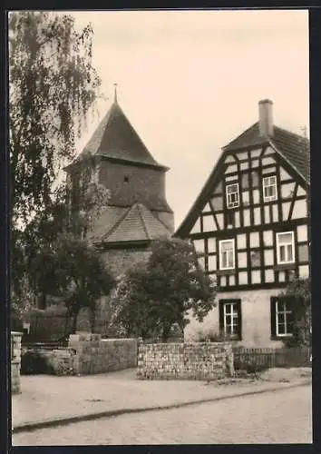 AK Ossig /Kreis Zeitz, Dorfpartie