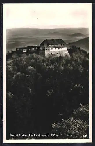 AK Oybin, Gasthaus Hochwaldbaude