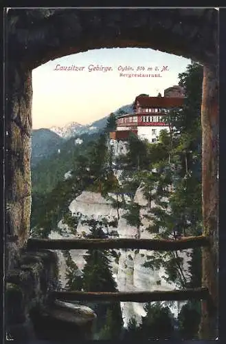 AK Oybin /Lausitzer Gebirge, Bergrestaurant