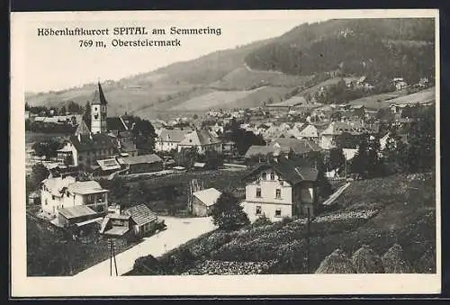 AK Spital am Semmering, Ortsansicht mit Bäumen