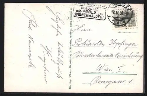 AK Maria Enzersdorf, St. Gabriel, Schwarzer Turm, Herz-Jesu-StatueKirche, Aussen- und Innenansichten