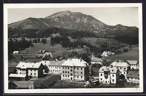 AK Mitterbach, Teilansicht des Ortes von oben