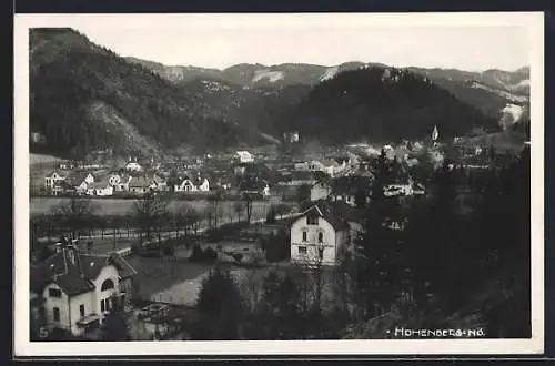 AK Hohenberg, Teilansicht des Ortes