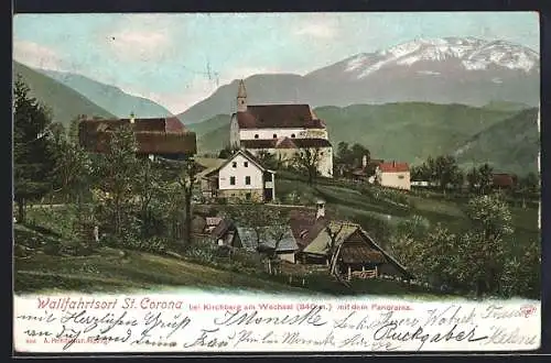 AK St. Corona, Panorama mit Kirche