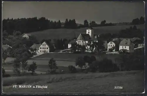 AK St. Martin a. Ybbsfeld, Ortsansicht mit Blick auf die Kirche