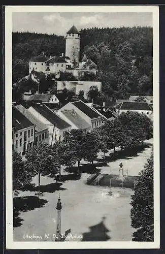 AK Litschau, Stadtplatz