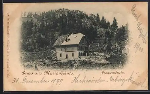 AK Maria-Schutz, Sonnwendstein mit Gehöft