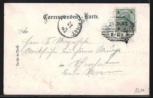 Lithographie Maria Schutz am Semmering, verschiedene Ansichten