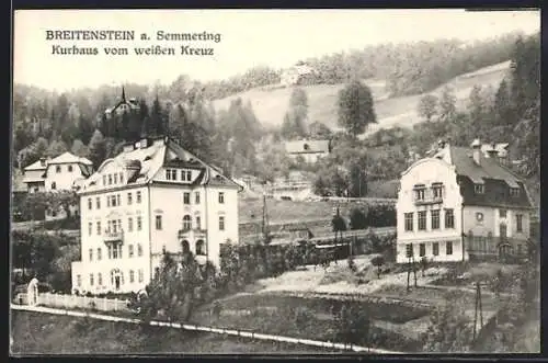 AK Breitenstein a. Semmering, Kurhaus vom weissen Kreuz