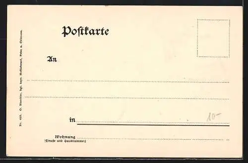 AK Pass-Strub, Ortsansicht mit kleiner Brücke