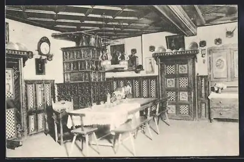 AK Henndorf, Gasthaus Bräu-Henndorf, Urige Stube