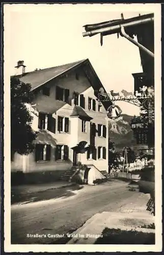AK Wald im Pinzgau, Partie an Strassers Gasthof