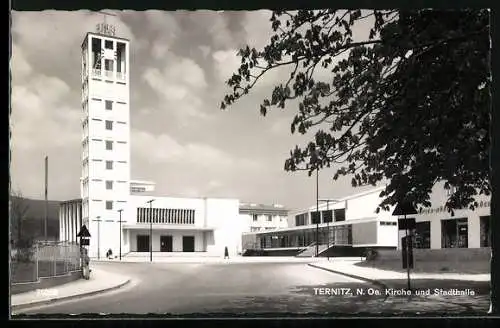 AK Ternitz, Kirche u. Stadthalle