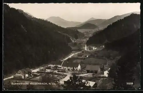 AK Miesenbach, Panoramablick vom Berg gesehen