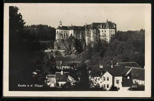 AK Raabs a. d. Thaya, Blick auf Burg