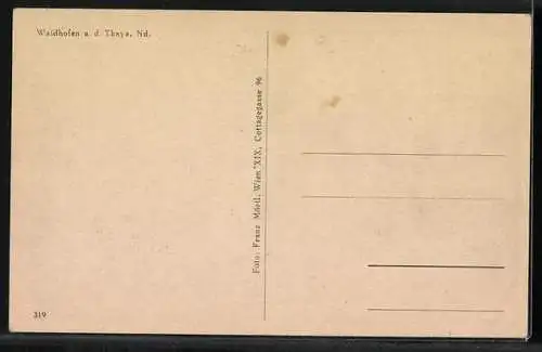 AK Waidhofen a. d. Thaya, Ortsansicht aus der Vogelschau