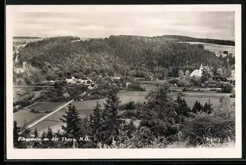 AK Raabs an der Thaya, Eibenstein aus der Vogelschau