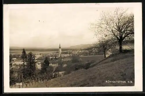 AK Königstetten /N. D., Ortsansicht mit Kirche