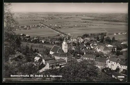 AK St. Andrä v. d. Hagentale, Ortsansicht aus der Vogelschau