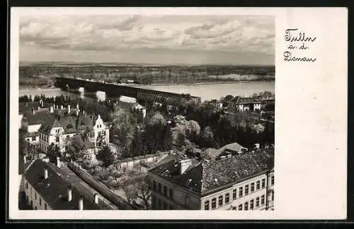 AK Tulln a. d. Donau, Gesamtansicht aus Vogelschau