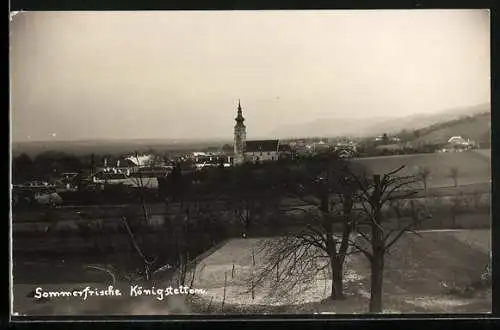 AK Königstetten, Ortsansicht mit Kirche