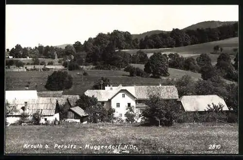 AK Muggendorf /N.-Oe., Kreuth b. Pernitz aus der Vogelschau