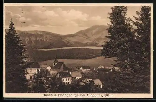AK Raach a. Hochgebirge, Blick auf den Ort