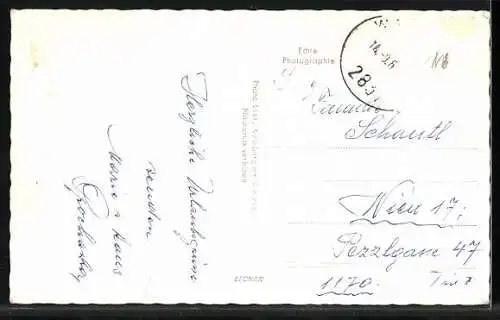 AK Warth /N. Ö., Kirchau, Gastwirtschaft u. Fremdenzimmer, Strassenpartie