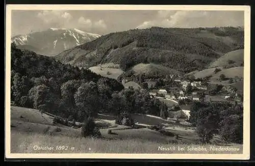 AK Neustift, Blick auf den Ort mit Ötscher