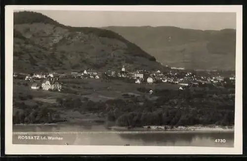 AK Rossatz i. d. Wachau, Panorama der Ortschaft