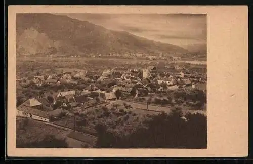 AK Rossatz in der Wachau, Ortsansicht aus der Vogelschau