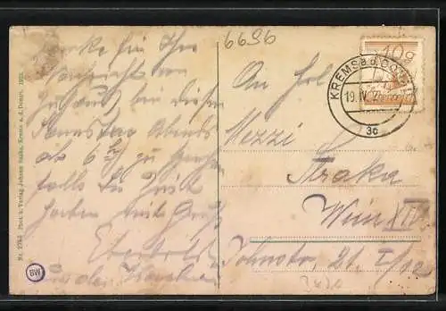 AK Spitz a. d. Donau, Wachau, Teilansicht mit Kirche