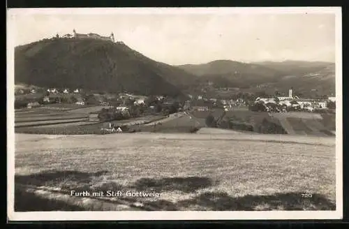 AK Furth, Panorama mit Stift Göttweig