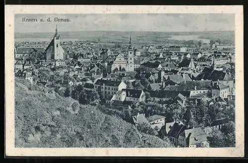 AK Krems a. d. Donau, Blick über die Dächer