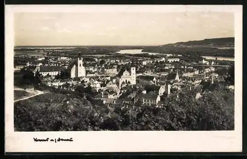 AK Krems a. d. Donau, Ortsansicht mit Donaulauf