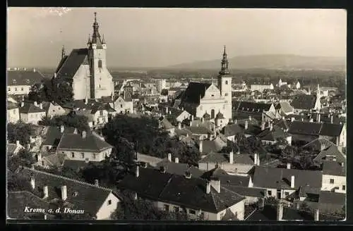 AK Krems a. d. Donau, Ortsansicht aus der Vogelschau
