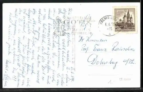 AK Krems a. d. Donau, Ortsansicht aus der Vogelschau