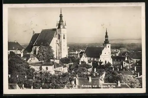 AK Krems a. d. Donau, Blick auf die Kirchen