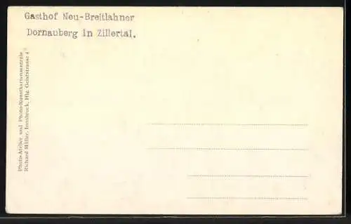 AK Ginzling in Zillertal, Gasthof Neu-Breitlahner