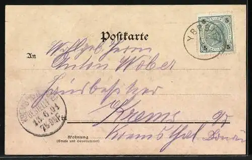 AK Ybbsitz /N.-Oe., Ortsansicht mit dem Prochenberg