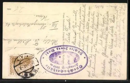 AK Edlach, Teilansicht mit Bergen