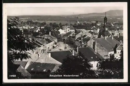 AK Amstetten /Niederdonau, Blick über die Dächer